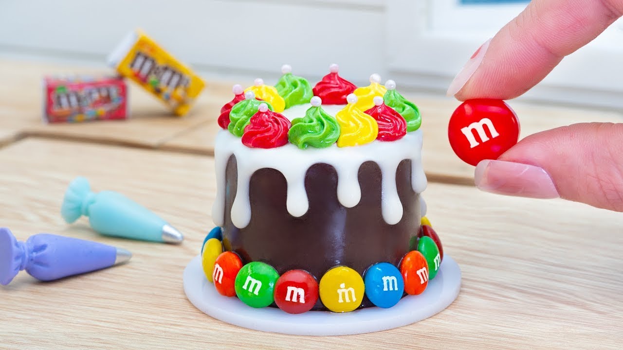 Amazing Rainbow Cake Decorating Ideas | Chocolate Cake Decorating With M&M's Candy Mini Cakes