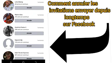 Quand on supprime une invitation sur Facebook ?