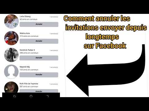 Vidéo: Annuler Une Invitation D'ami