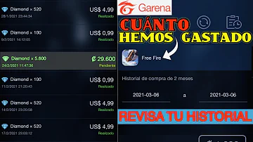 Como ver histórico de compras no free Fire?