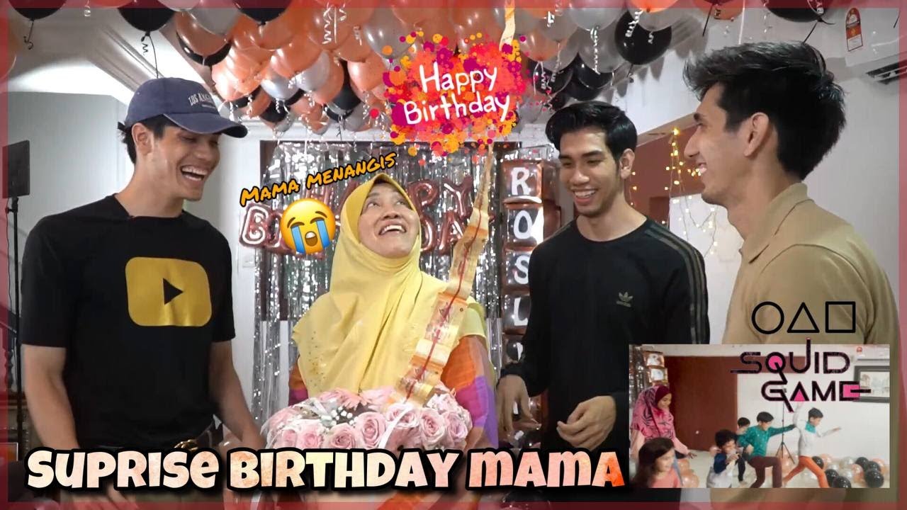 Suprise Birthday Mama 🎉 Sampai Menangis | Squid Game Challenge