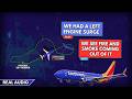 Engine Fire after landing. Engine surge in flight. Southwest Boeing 737 return to Phoenix. Real ATC