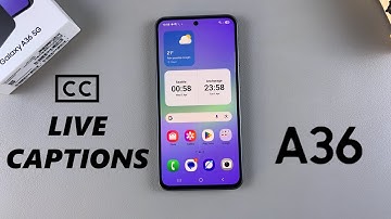How To Turn Live Captions ON / OFF On Samsung Galaxy A36