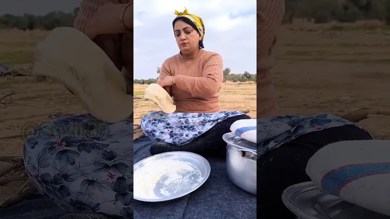Baking Saj Bread in the Wild 