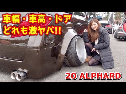 ETCレーンギリギリな車幅‼︎鬼キャン着地のド車高短【20 アルファード