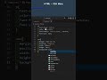 HTML + CSS Menu