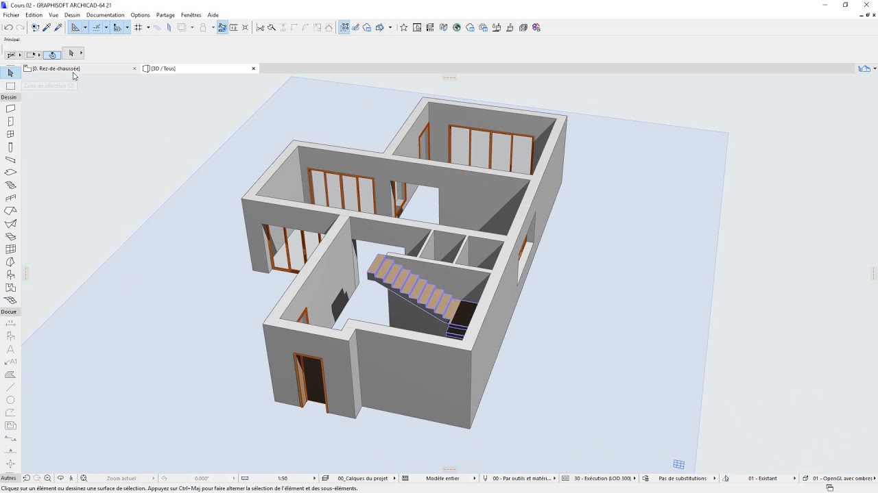 Apprendre archicad 21 français 02 ( Creations et parametrage des ouvertures. )