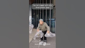 You can juggle with three plastic bags#china #tricks #juggler #funny #juggle #interesting
