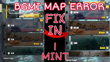 Map download error in BGMI | battlegrounds mobile india map download error fix | BGMI download error