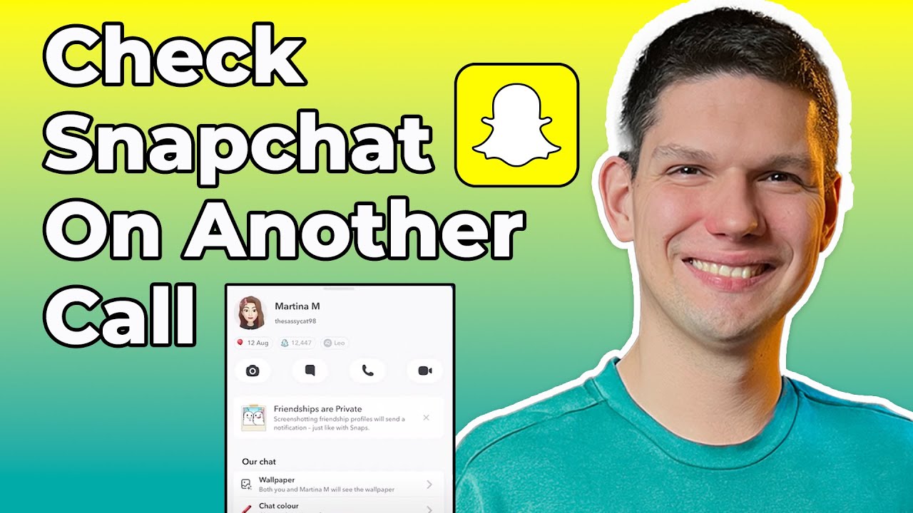 How To Check Snapchat On Another Call - YouTube
