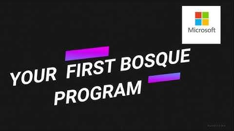 🔥Your First Program in Microsoft’s Bosque Language🔥🔥🔥