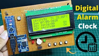 Digital Alarm Clock | Real Time Clock with Alarm & Temperature Monitor using Arduino
