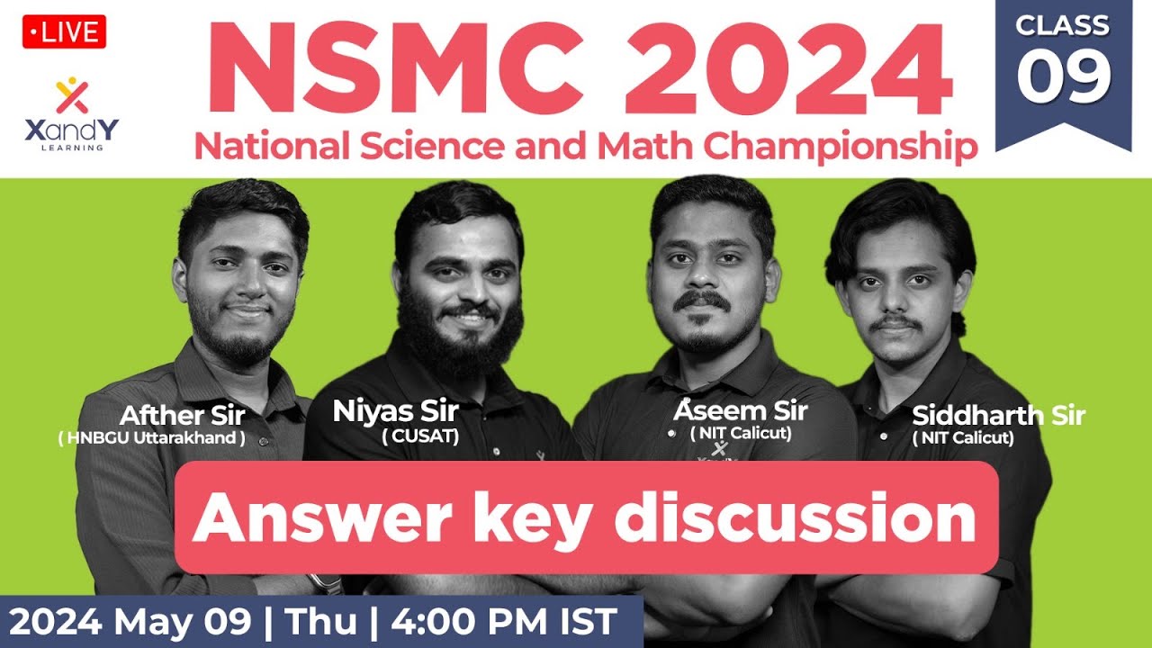 Nsmc Notes NSMC 2024 | Answer Key Discussion! 🔥#nsmc #answerkey - YouTube