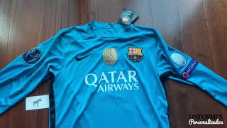 Sombra Pila de artillería Barcelona 15-16 (Playera Manga Larga Alternativa) UEFA Champions League.  [4K] - YouTube