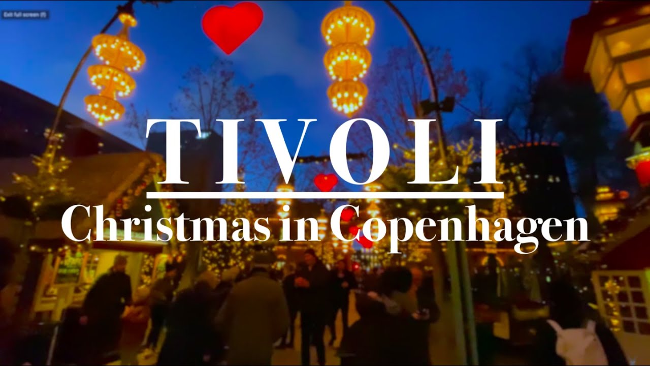 Jul i Tivoli med julemusik Christmas Tivoli Copenhagen - 4K 