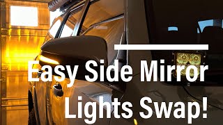 How to Install Led Side Mirrors, Sequential Dynamic turn signal 20142020 Toyota 4Runner