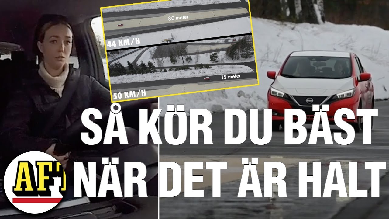 Så kör du bäst i vintervädret – Aftonbladet ute på hal is