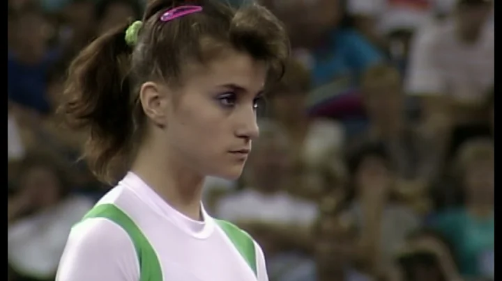 Khristina Panayotova (BUL) 1992 Olympics TO FX [10...