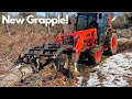 We got an ironcraft grapple for our compact tractor first time use  lets see how it works