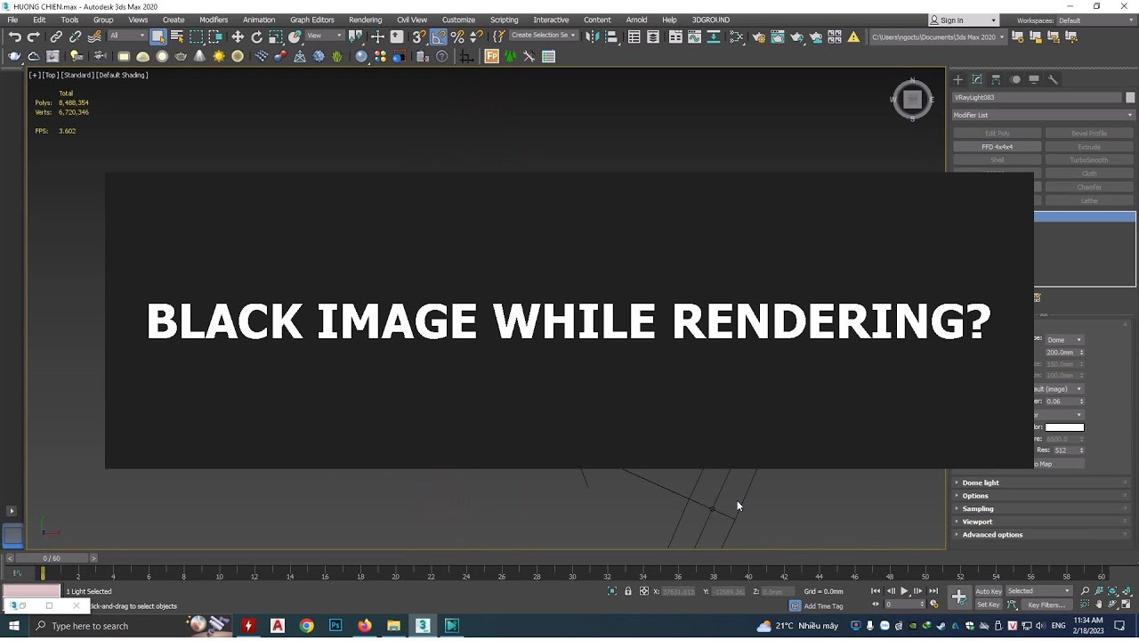 Ảnh Bị Đen Khi Render Trong 3Dsmax (Black Redner In Vray) - Youtube