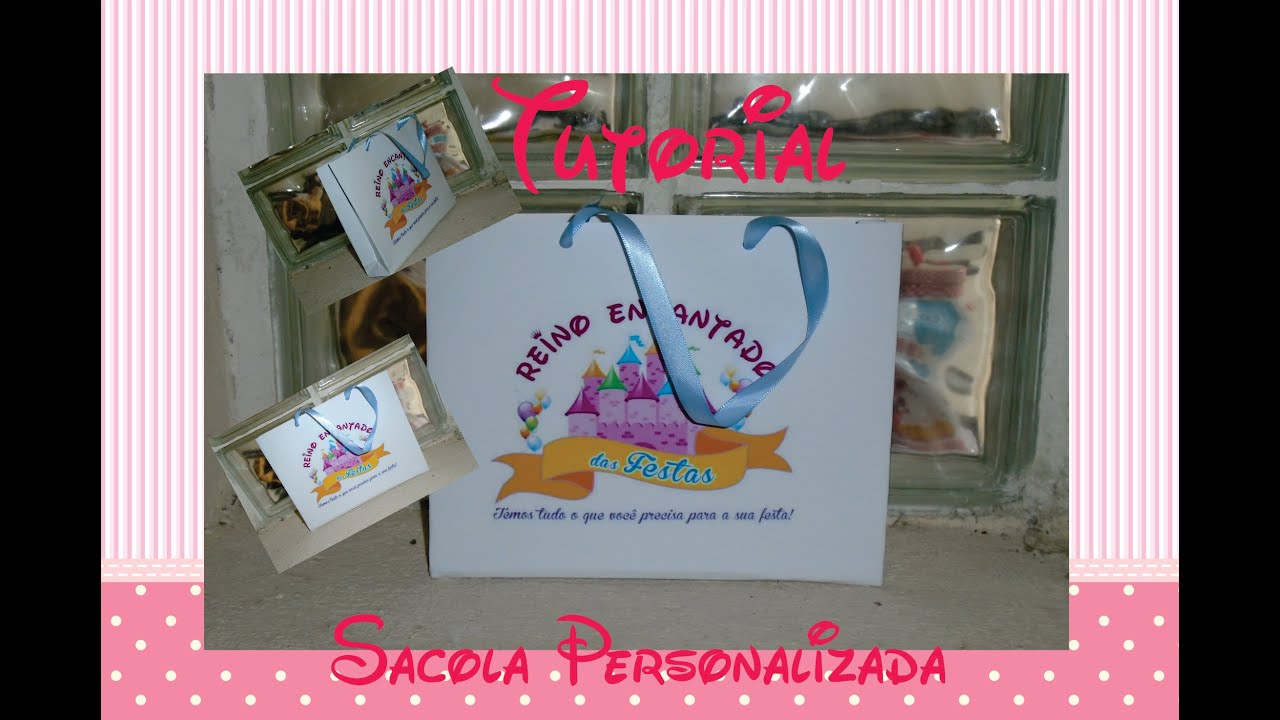 Tutorial: Sacola de papel personalizada - YouTube
