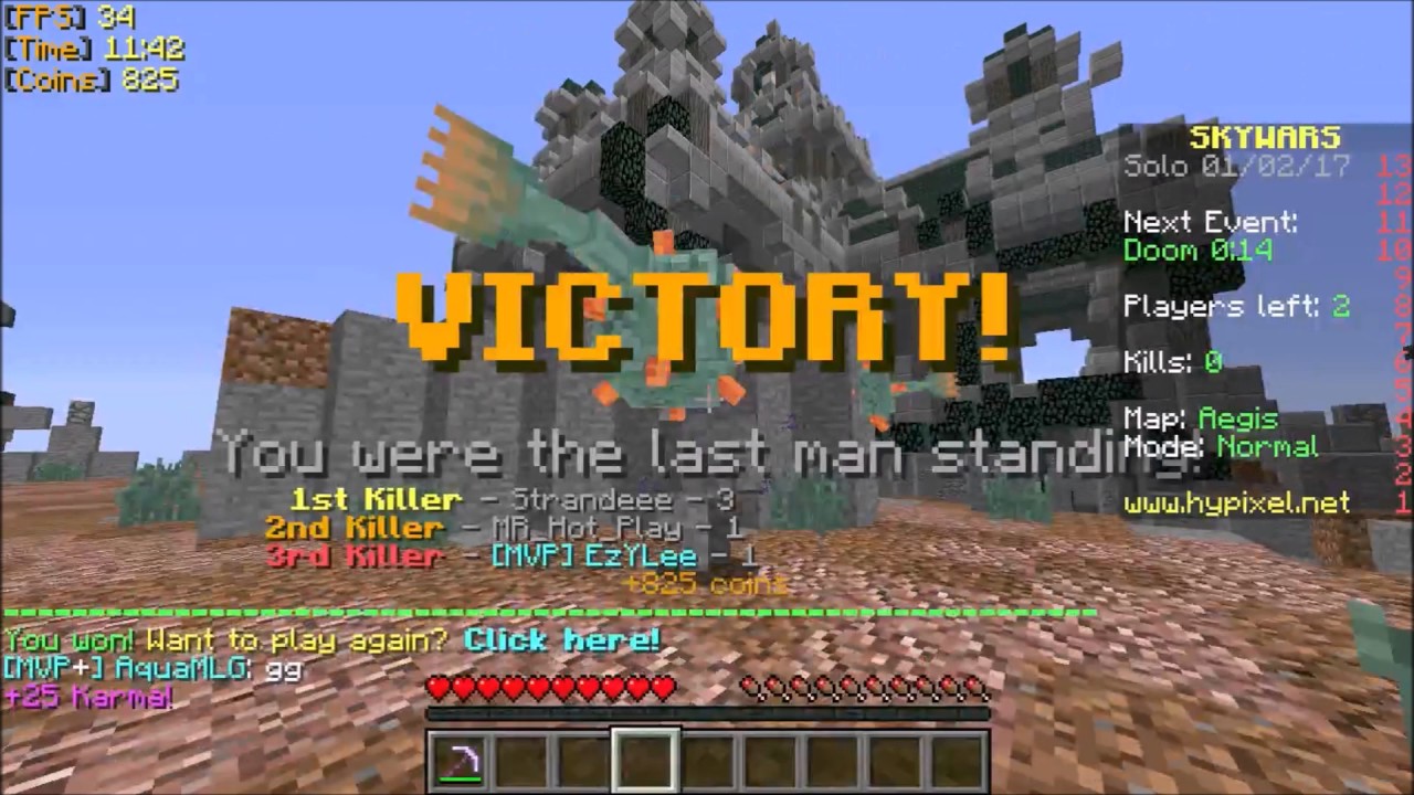 "I am Stone" (Hypixel Troll)