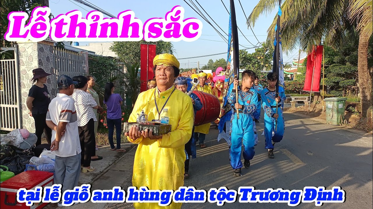 Lễ thỉnh sắc tại Gò Công nhân kỷ niệm 161 năm ngày anh hùng dân tộc Trương Định tuẫn tiết