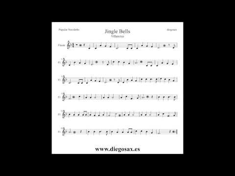Jingle Bells Sheet Music Flute Trumpet Alto Sax Clarinet Violin Trombone... Christmas Carol
