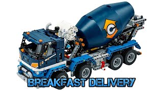 Lego Cement mixer (42112)-Breakfast delivery