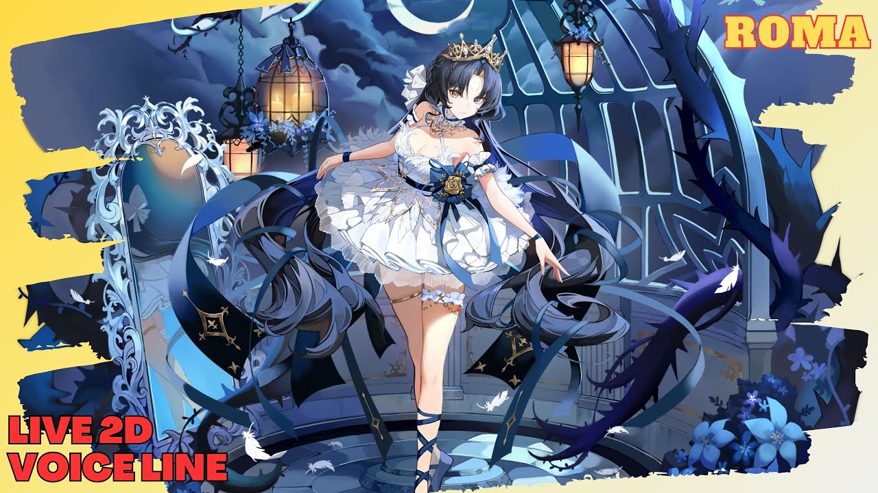[ AZUR LANE ] Roma : White Heron of Darkest Night LIVE 2D Voice Line ...