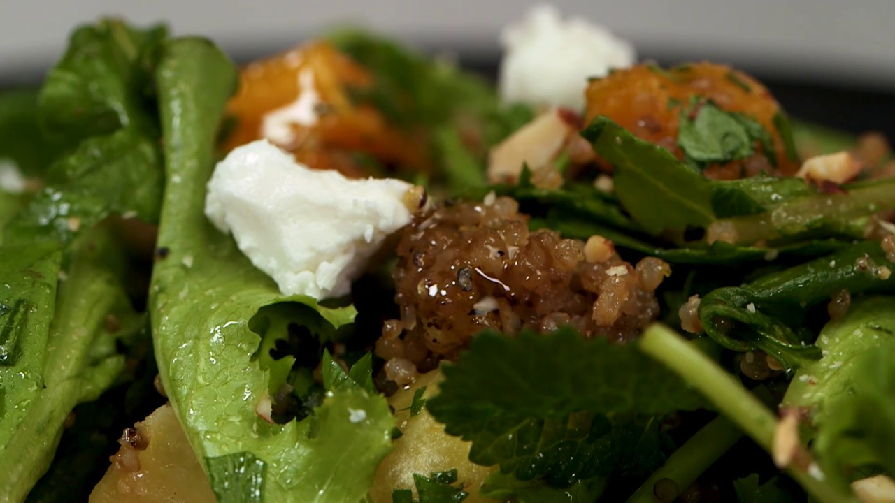 How to Make Baby Kale, Quinoa, and Roasted Vegetable Salad YouTube