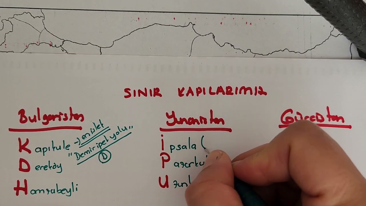 Türkiye  sınır  kapıları 1 #kpss  #coğrafya  #ösym  #sınırkapıları