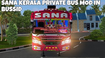 SANA Kerala Private Bus Mod In Bus Simulator Indonesia - Bussid Bus Mod - Bussid Car Mod - Bussid