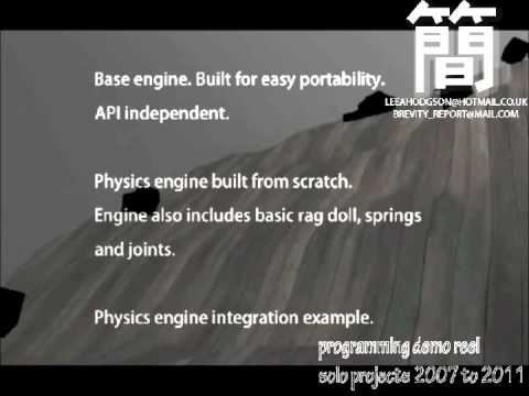 "Odesune Engine" Programming Demo Reel 2011.