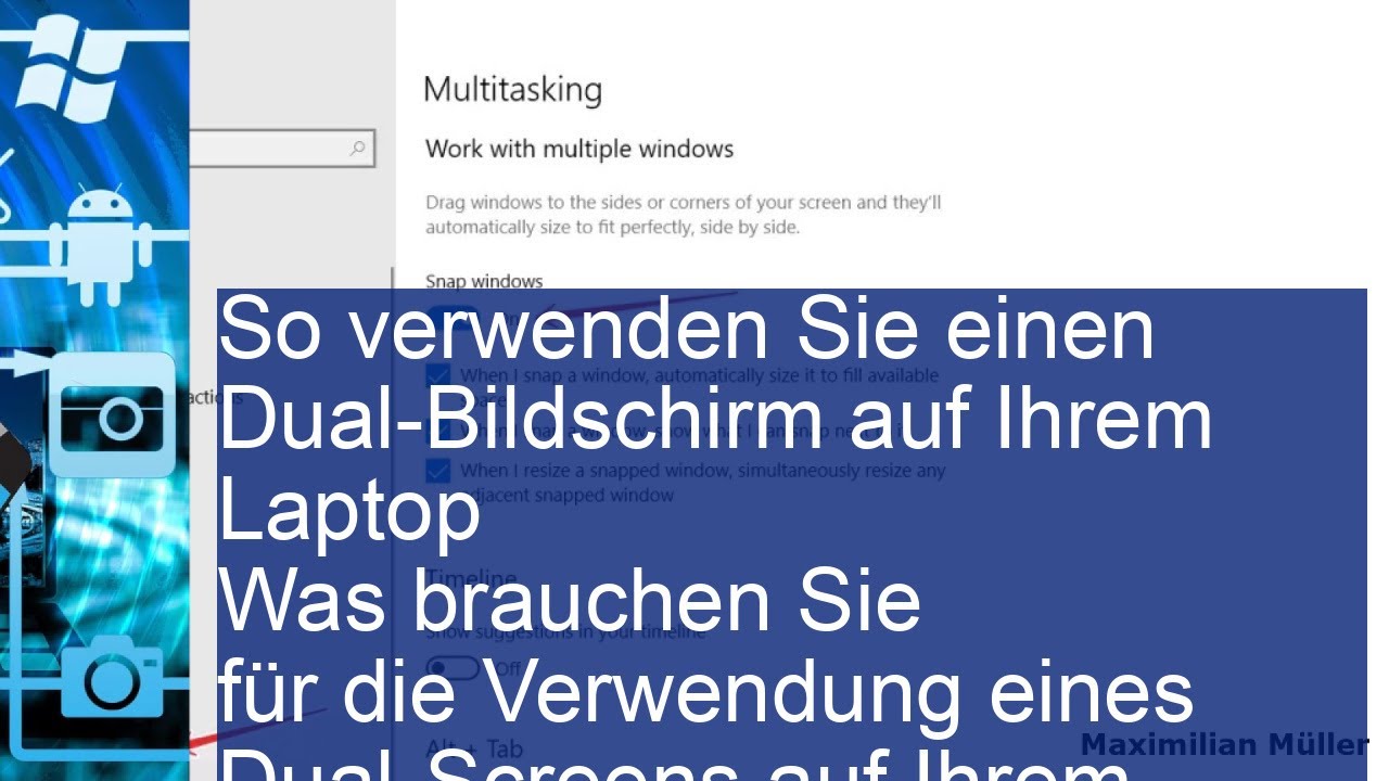 So verwenden Sie einen Dual-Bildschirm auf Ihrem Laptop