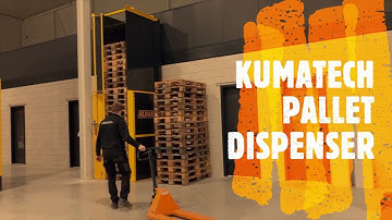 KUMATECH Pallet dispenser, no pallet storage outside