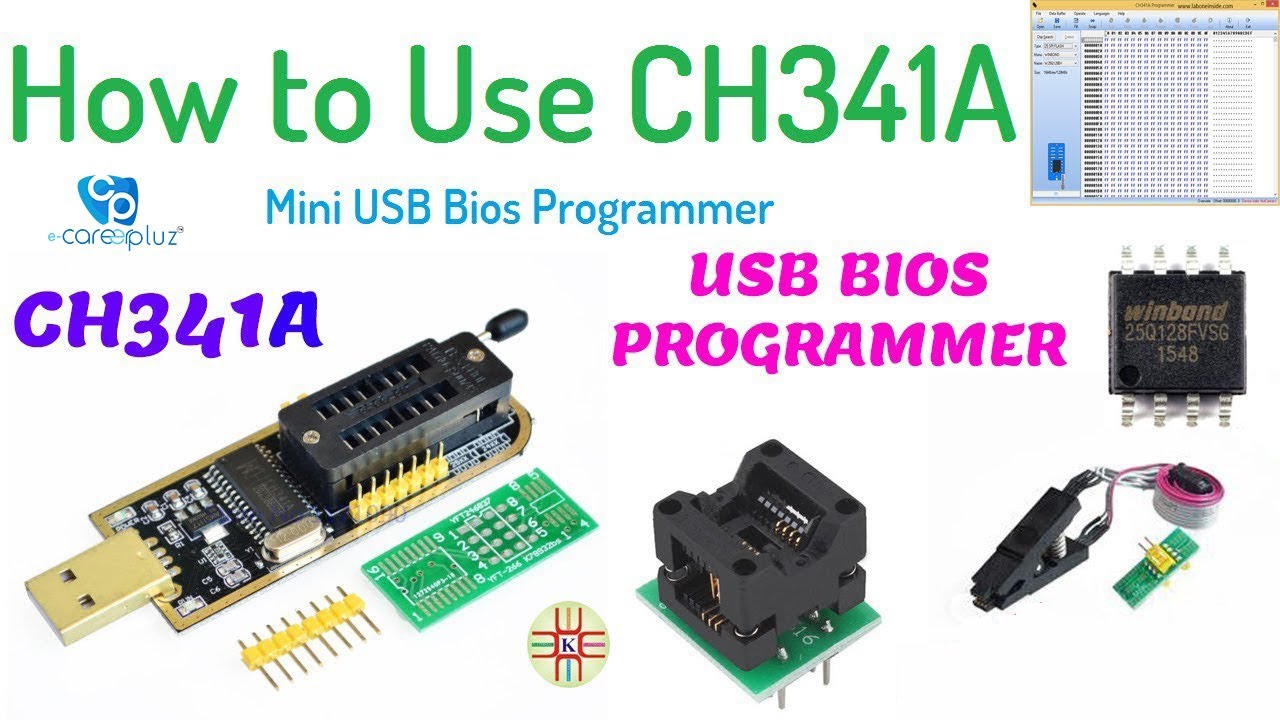 How to Use CH341A Mini USB Bios Programmer Complete Detail in Tamil ...