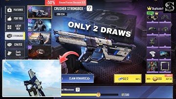 Got M4 - Deep Space in Just 2 Draws CODM | Crusher Strongbox Opening COD MOBILE