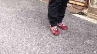 レディースシューズ　婦人靴　yuriko matsumoto　デッキシューズ　本革