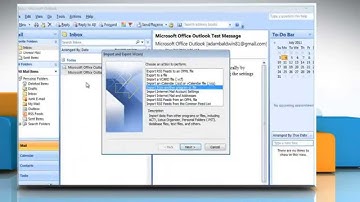 Microsoft® Outlook 2007: Import .PST file data in Windows® 7