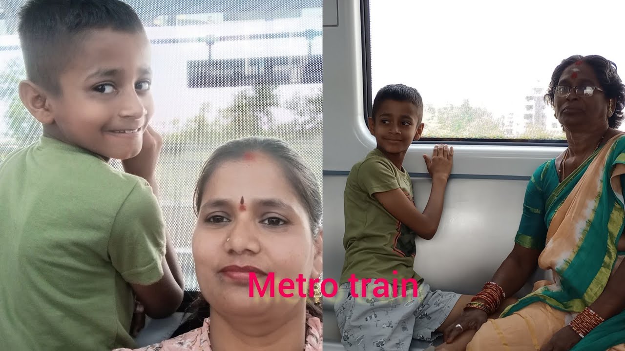 first-time-metro-train-journey-ameerpet-to-uppal-hyderabad-brother-and