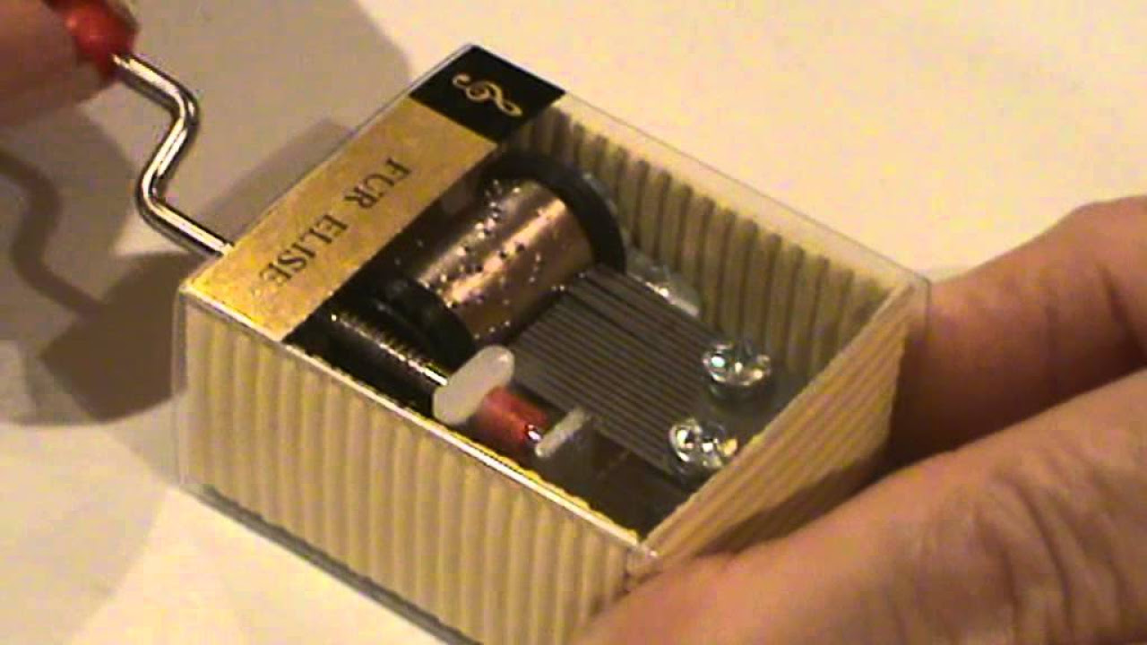 Caja de música "Fur Elise" de Beethoven