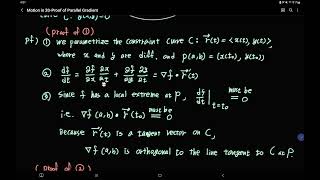 Vector Calculus: Proof of Parallel Gradient Theorem
