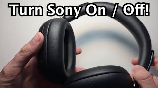 How to Turn On or Off Sony 1000X THE COLLEXION Headphones!