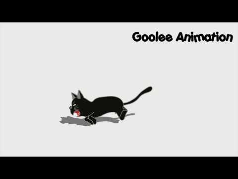 Cat Run Cycle Animated | Goolee Animation | Moho tutorial