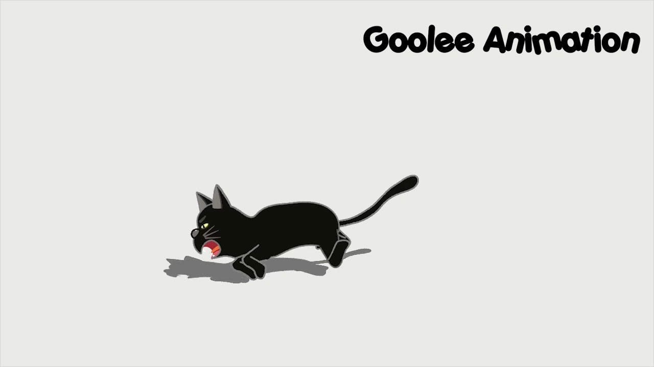 Cat Run Cycle Animated Goolee Animation Moho tutorial YouTube