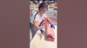 Video about boning of split pork #delicious #bbqmeat #food