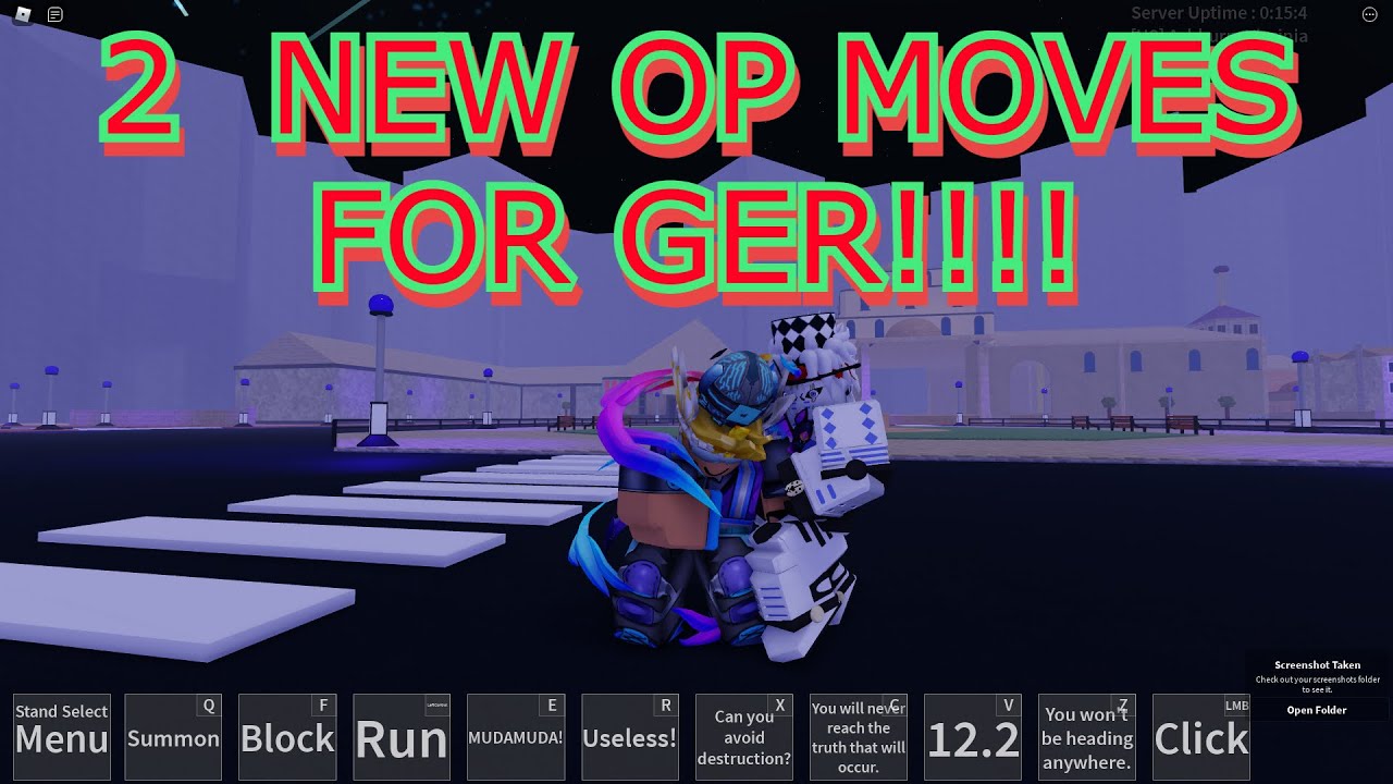 2 NEW OP MOVES ADDED TO GER IN N THE JOJO GAME YouTube