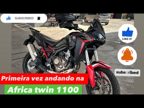 Primeira vez Andando com uma moto de #luxo #grauderua África twin 1100