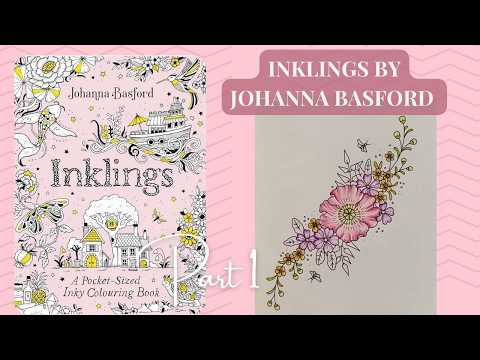 Inklings by Johanna Basford (flower bouquet) Colour Along Part 1.